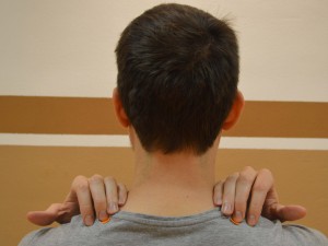 Ramenski vodnjak (GB 21 – Žolčnik) Lokacija: Na najvišji točki ramenske mišice na sredini med zunanjo konico ramena in hrbtenice.