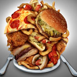 Hrana z visoko vsebnostjo maščob je težko prebavljiva. 